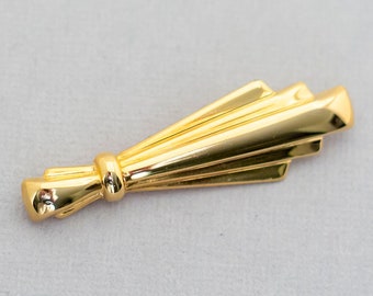 Avant garde golden vintage brooch (C6)