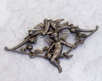 Goddess Artemis Silver Brooch signed Louis Rault - Etsy 日本