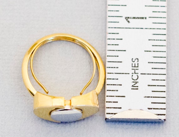 Size 6, Geometric Ring, Unique Ring, Mid Century … - image 4