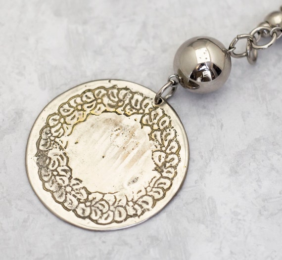 32 inch, Vintage Necklace, Circle Necklace, Medie… - image 1