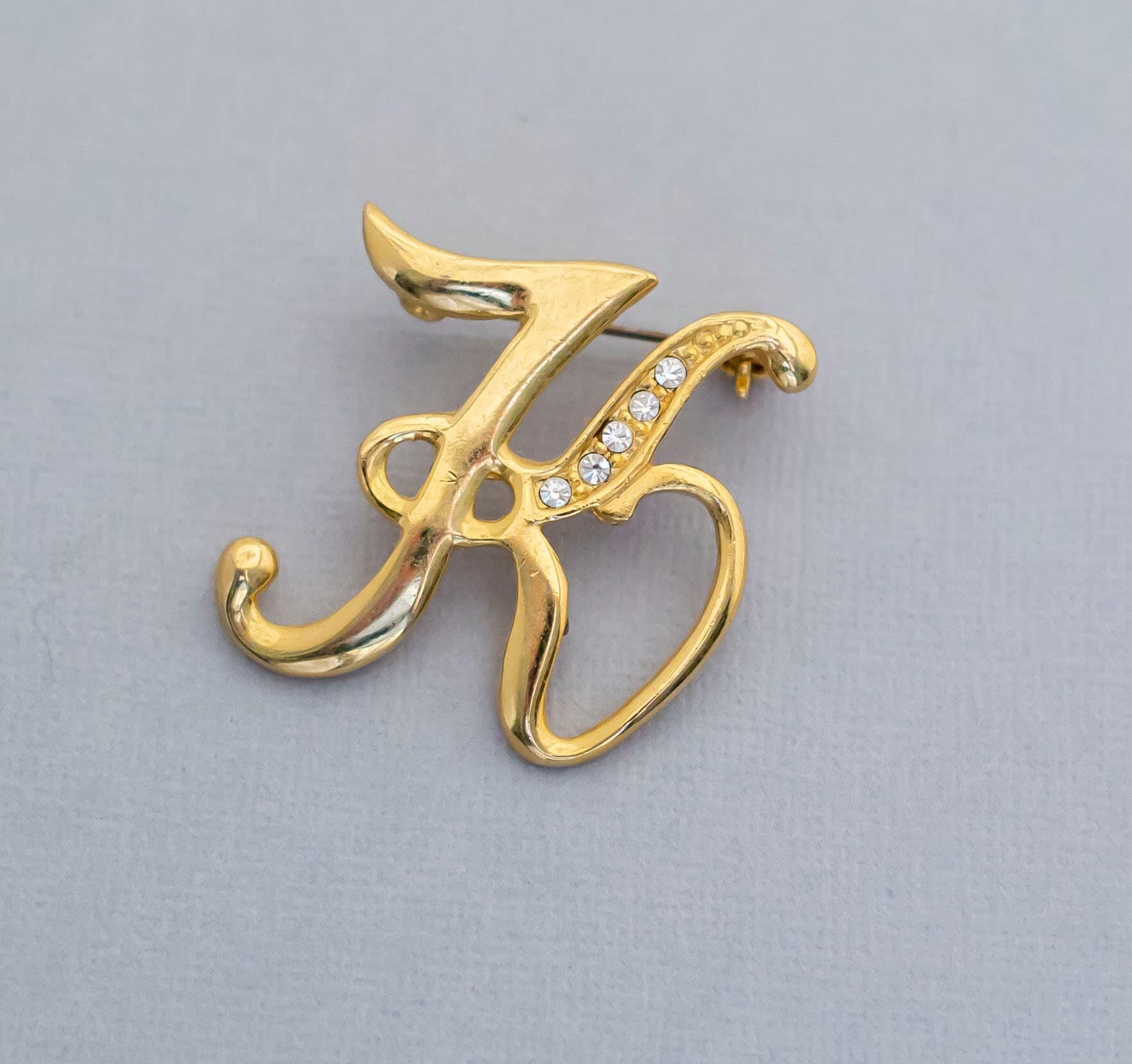 Letter K Vintage Brooch (CX1) - Etsy