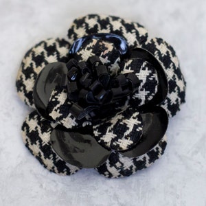 Vintage Brooch, Gothic Black Brooch, Art Nouveau Brooch, Spiral Brooch, Flower Brooch, Unique Brooch - CM1