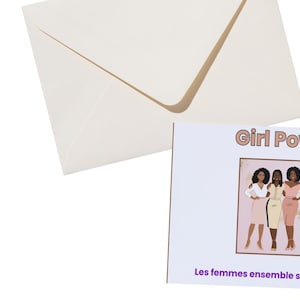 Cartes postales journée de la femme, carte pour les femmes, cartes inspirantes, girl power, 14,8 cm x 10,5 cm