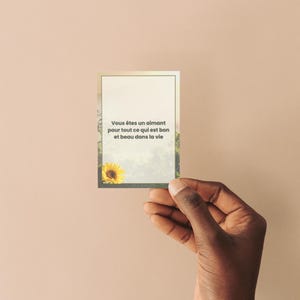 50 cartes de pensées positives, cartes de pensées positives, cartes de développement personnel, 6 x 8,5 cm