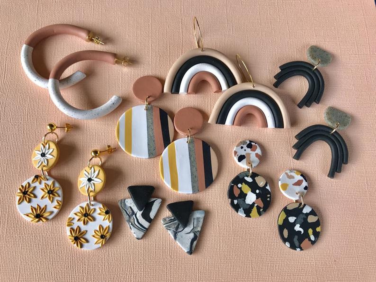 DIY Clay Earrings Kit DIY Jewelry Kit Etsy