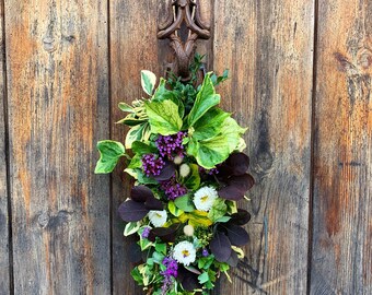 Door Decoration made with Fresh Flowers