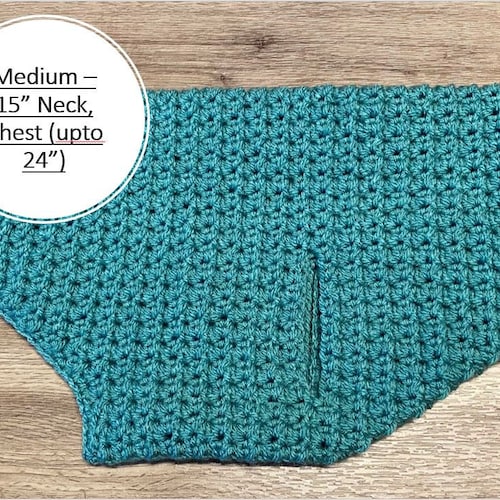 Dog Sweater Crochet PATTERN Medium Size Etsy
