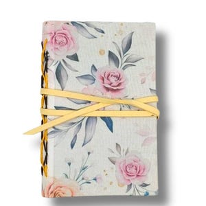 Kleine vintage rozen hardcover dagboek A6 | Vrouwelijk notitieboekcadeau voor liefhebbers van schrijfwaren
