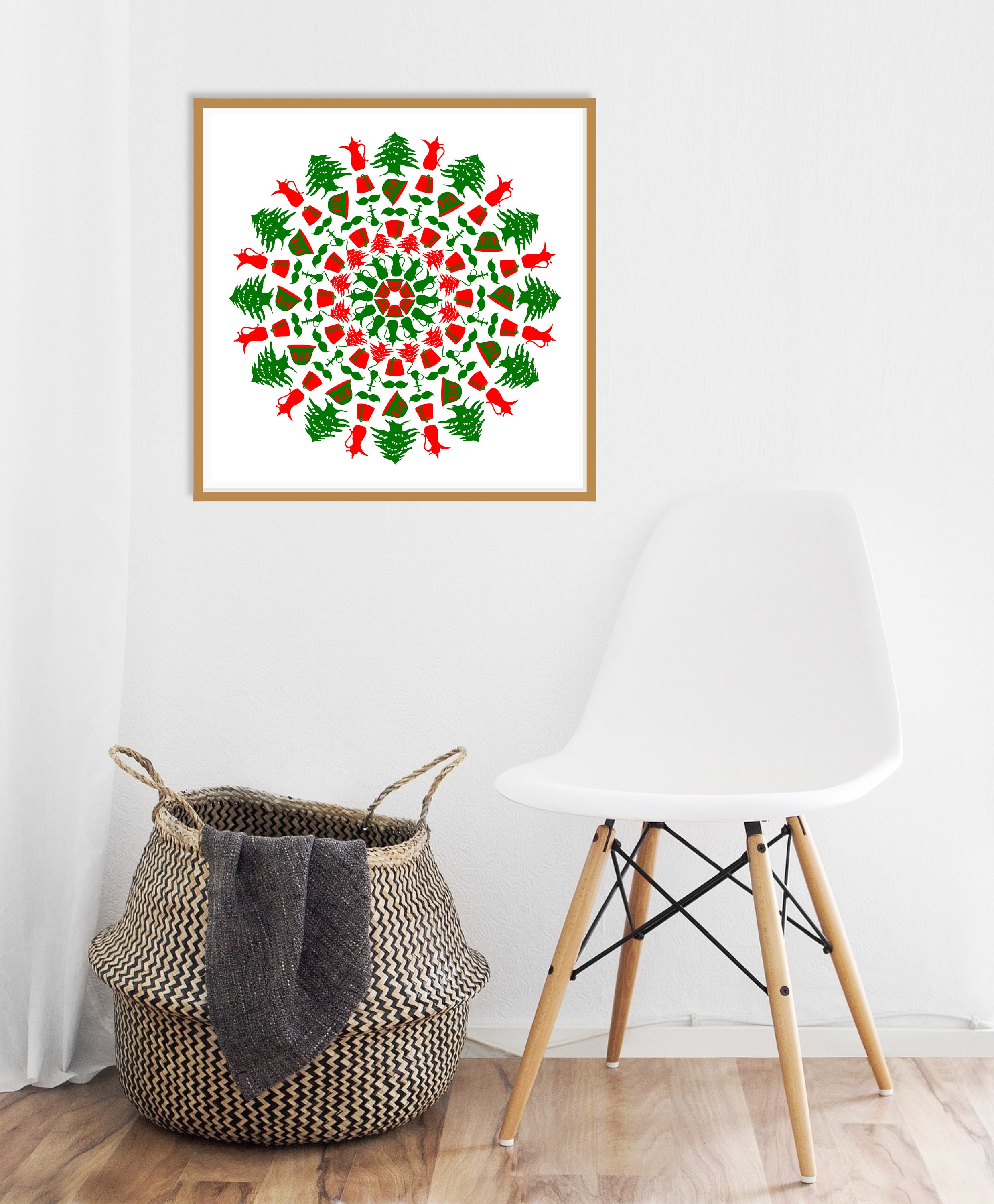Lebanese Art Print Lebanese Mandala Downloadable Print Etsy