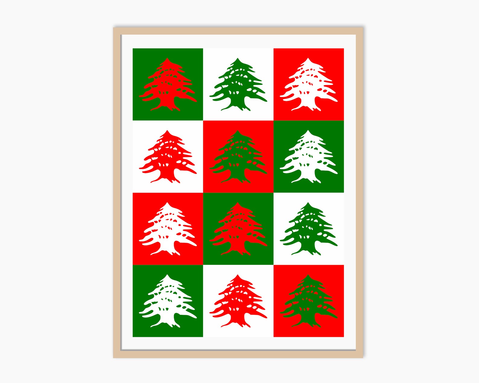 Lebanon Art Print Lebanese Cedar Tree Downloadable Print Etsy