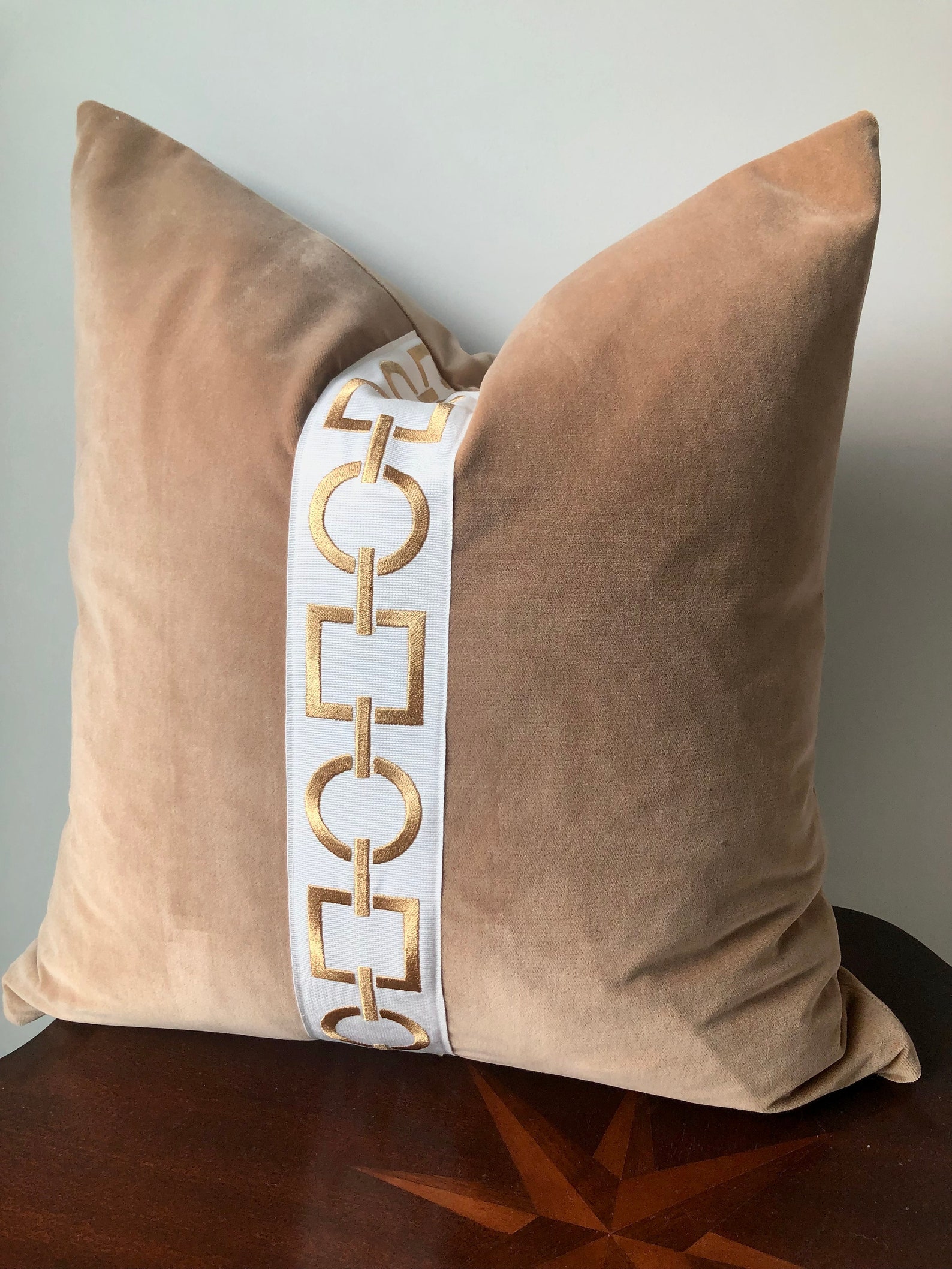 Camel Velvet Pillow Coveroh tan suave Etsy España