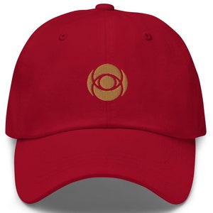 Vesica Piscis Dad Hat: Christian Mythology Embroidered Cap