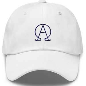 Alpha Omega Baseball Kappe, Snapback Hut, lässige Kopfbedeckung, Alltags Kappe, Sportkappe, Outdoor Hut, Team Spirit Geschenk, Alpha Omega Logo Kappe