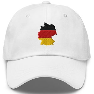 Casquette de baseball carte de l'Allemagne, carte de l'Allemagne brodée, chapeau carte allemand, casquette patriotique, casquette de l'équipe sportive, casquette de baseball authentique drapeau de l'Allemagne