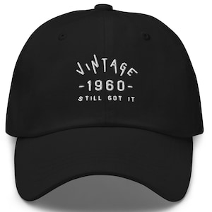 Gorra de béisbol vintage de 1960, gorra de béisbol de cumpleaños, nacido en 1960, gorra de béisbol bordada, gorra retro clásica, gorra vintage de 1960, gorra Still Got It