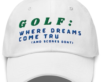 Funny Golf Dad Hat: Embroidered Baseball Cap, Golfer Gift