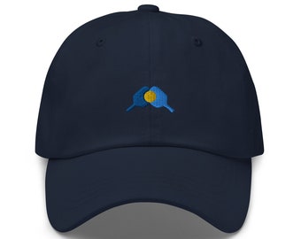 Embroidered Pickleball Player Dad Hat: Adjustable Baseball Cap