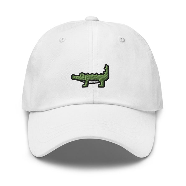 Gorra de béisbol de cocodrilo, sombrero de cocodrilo, gorra de reptil, inspirado en la vida silvestre, regalo único, sombrero de papá, sombrero de béisbol con diseño de cocodrilo, cocodrilo