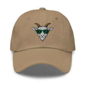 Goat Baseball Cap, Golf Baseball Cap, G.O.A.T. Embroidered baseball Hat – Adjustable Goat Baseball Cap, Trucker Cap, Dad hat