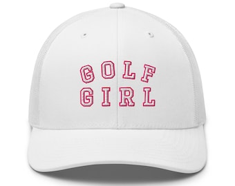 Czapka golfowa z haftem dla dziewczynki w golfa: czapka golfowa damska w stylu uniwersyteckim