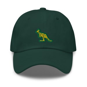 Embroidered Kangaroo Baseball Cap: Australian Animal Dad Hat