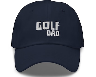Golf Dad Embroidered Hat: Chino Cotton Twill Baseball Cap