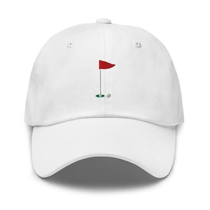 Golf Hat, Golf Dad, Golf Flag Golf Hat, Baseball Cap, Premium Baseball Cap, Golf Hat, Embroidered Golf Hat, Embroidered Baseball Cap