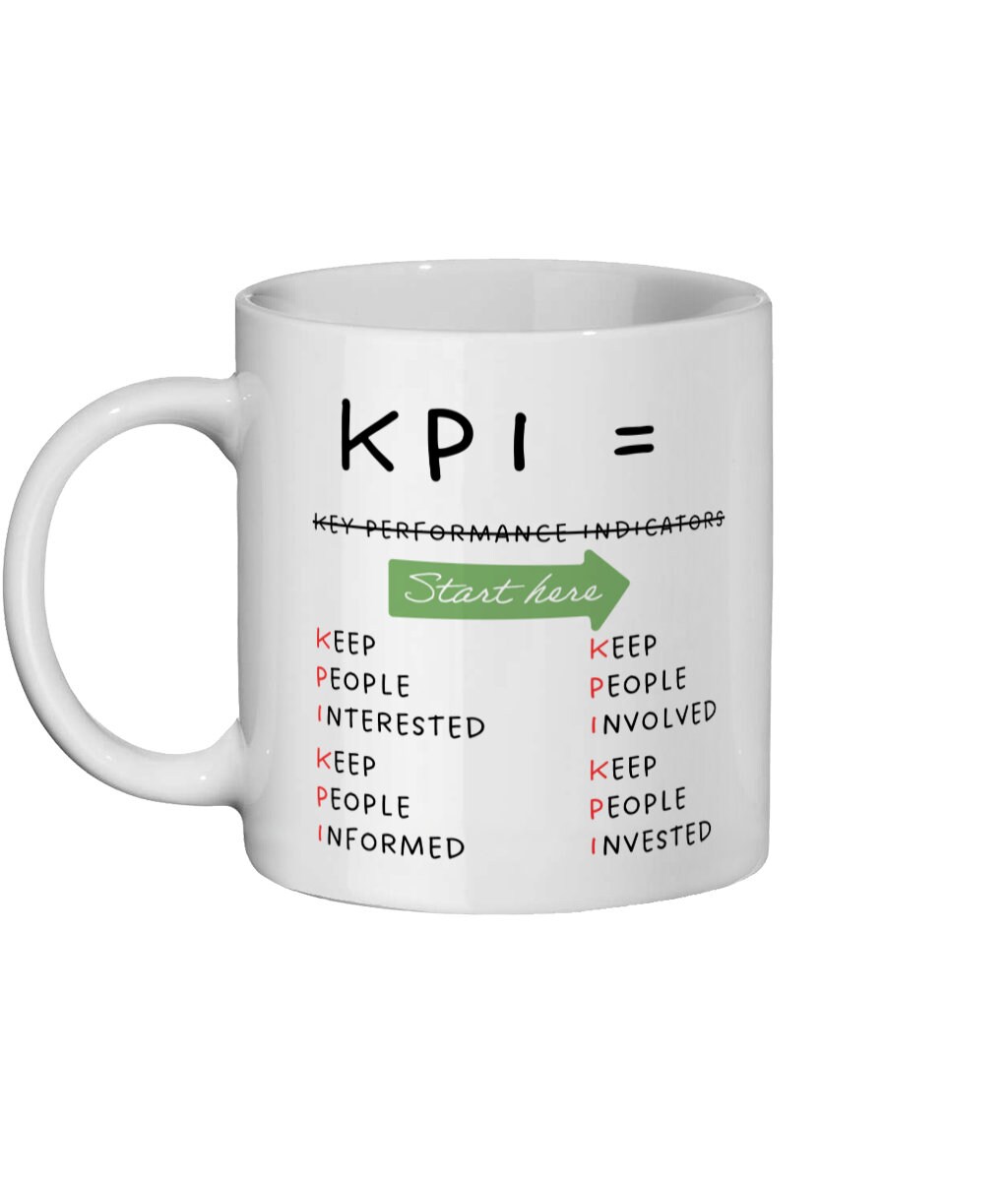 KPI Mug: Funny Office Coffee Cup, Coworker Gift - Etsy