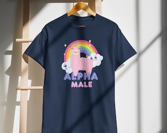 Unicorn Alpha Male T-Shirt: Funny Meme Tee, Stag Do Shirt