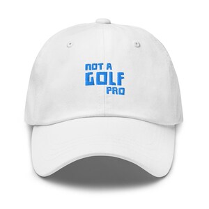 Fun Golf Hat with Embroidery, Baseball Style for Golfers, Unique Golfing Gift, Adjustable Cap, Baseball Golf Hat with Embroidered Design