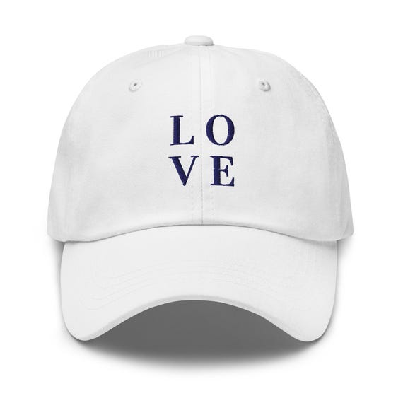 Embroidered Love Baseball Hat: Minimalist Cotton Twill Cap  display picture 1