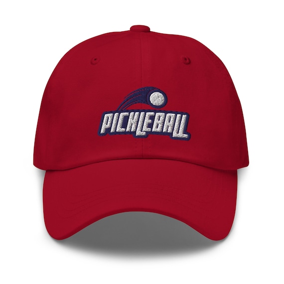 Pickleball Embroidered Baseball Cap Adjustable Cotton Sporty Unisex Hat Pickleball Hat - Frasier Sterling Cream/Rainbow: Cotton  main image 2