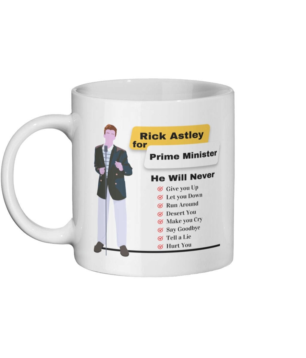 Rick Roll Give You Up SVG Cut Files, JPG, pdf, png - DIY Coffee Mug,  Tumbler & T-Shirt Instant Digital Download Sublimation or Print