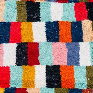 Lovely Moroccan Boujad Rug 8x11 Moroccan Woolen Rug 7.7 FT x 11.6 FT Handmade Berber Rug Gorgeous Berber carpet Oriental Moroccan Rug image 3