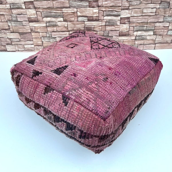 Kilim Quadrat Hocker Kissenbezug Pouf - Berber marokkanischen Boden Kissen - Sitzkissen - Sessel - Sofa Kissen