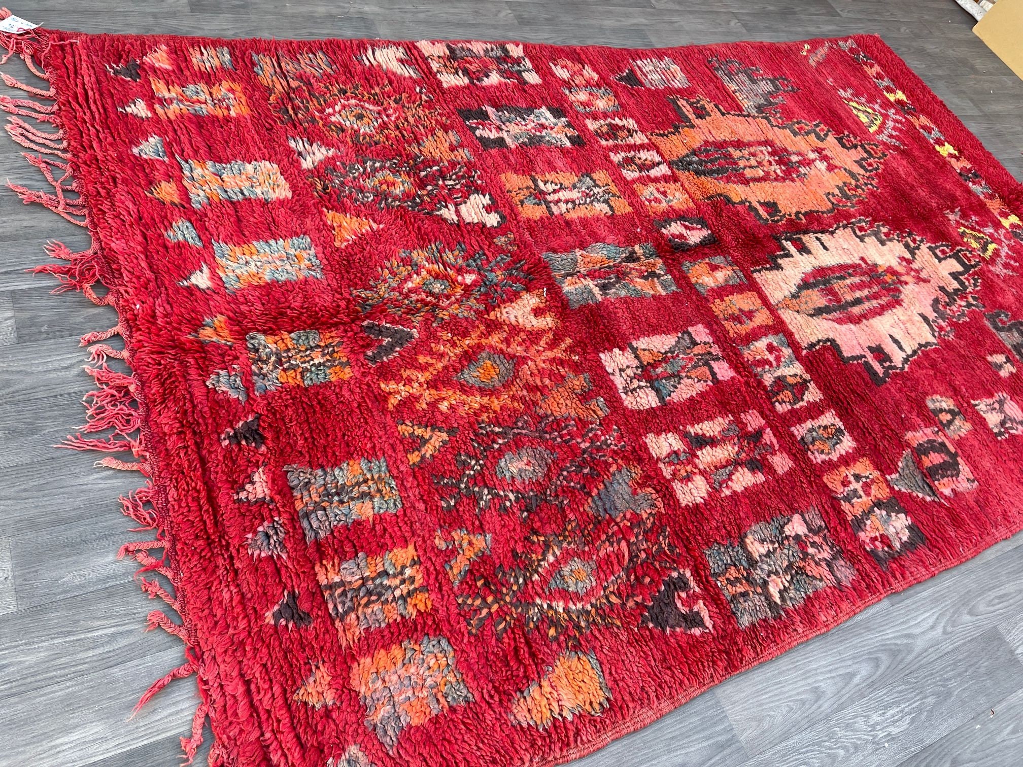 Antique Moroccan Rug 6.1 FT X 10 Ft Area Rug Vintage Etsy