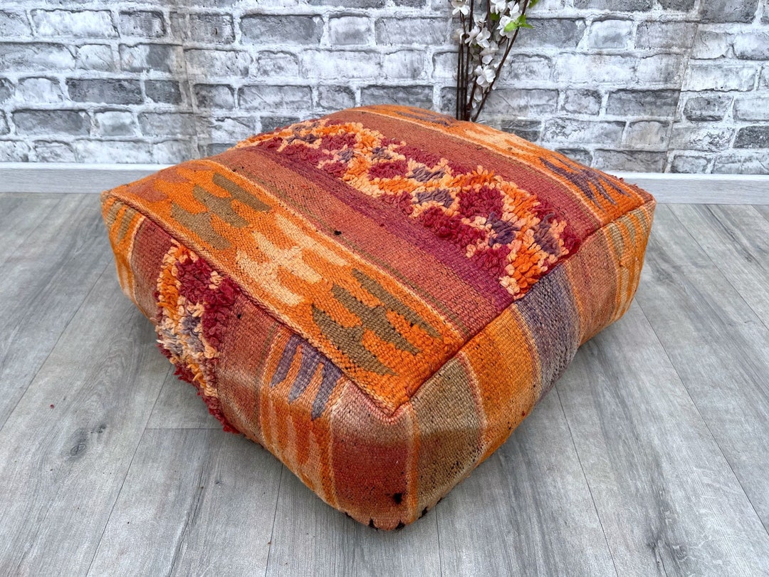 Moroccan Floor Cushion , Moroccan Vintage Pillow, Moroccan Floor Pillow