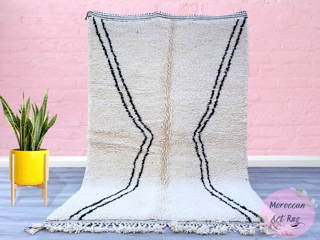 Morocco Rug 5x7 Moroccan Berber Carpet 4.7 Ft X 7.6 Ft Berber Rug Beni