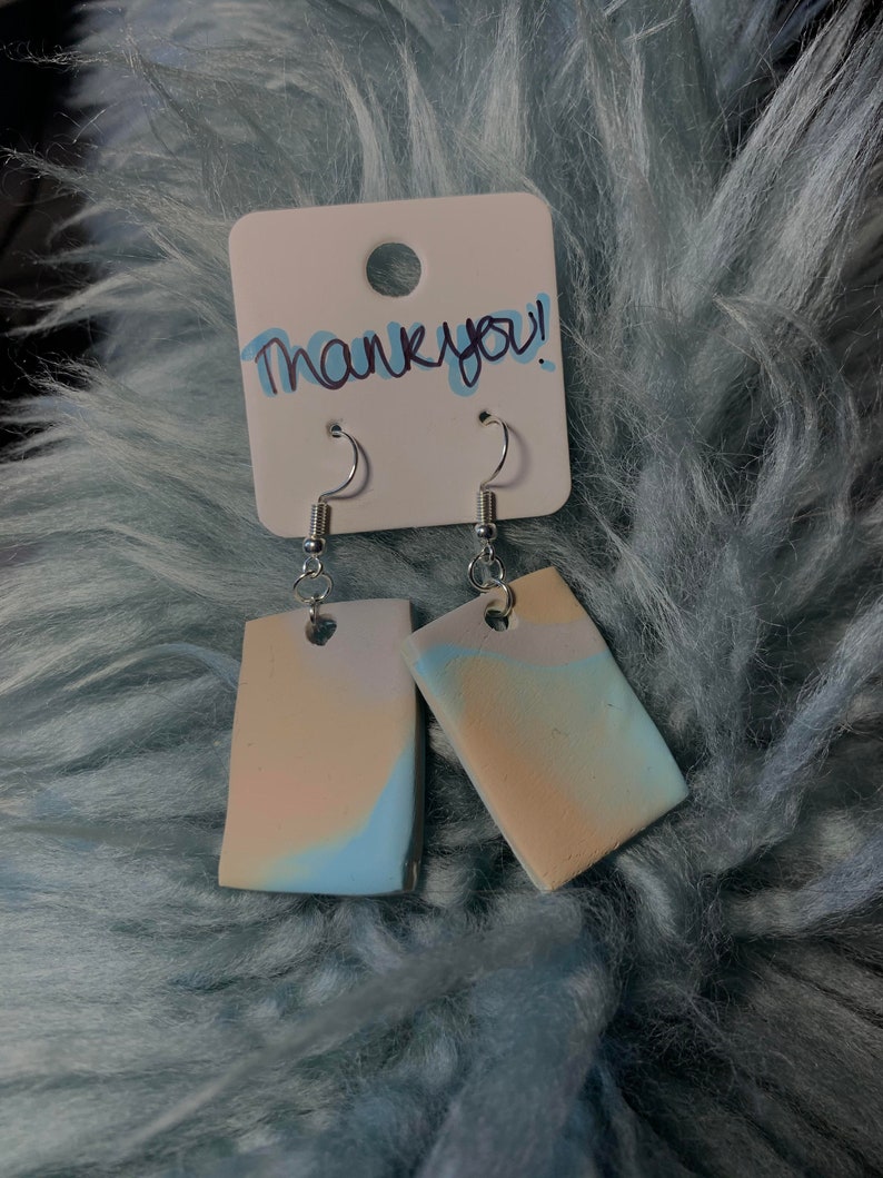 Sunset Square /& Circle Earrings