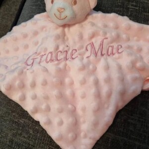 Manta de apego personalizada para bebé recién nacido, manta suave y bordada. imagen 20