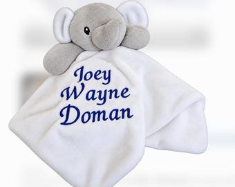 Custom Personalised super soft  Embroidered Comforters - New Baby keepsake Gift