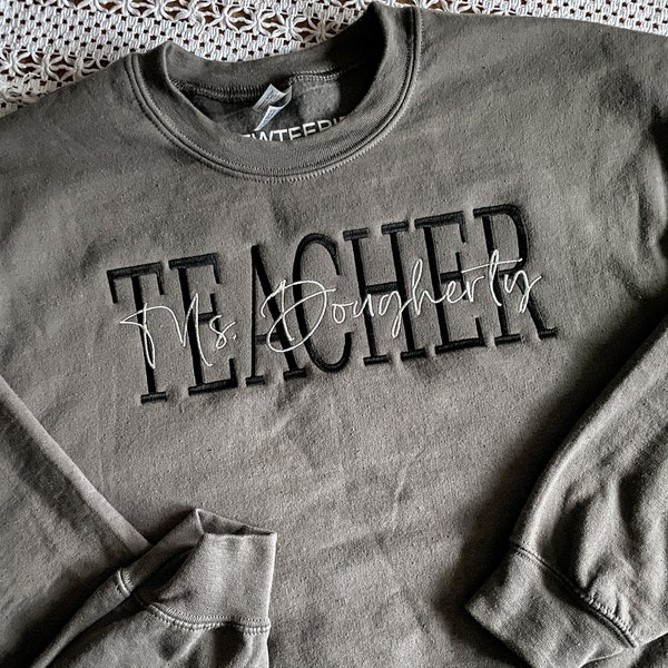 Teach Them Ribbed Graphic Crewneck main image 0