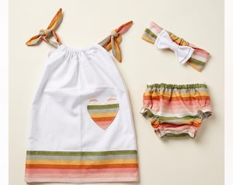 Sunset Stripe Baby Set (3-Piece)