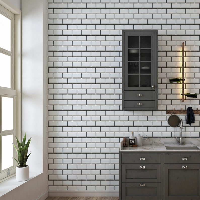 subway tile splashback panels
