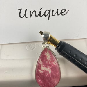 Thulite in Sterling Silver Pendant