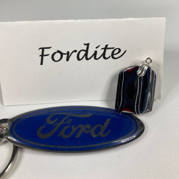 Genuine Fordite (Detroit Agate Ford Plant) Pendant