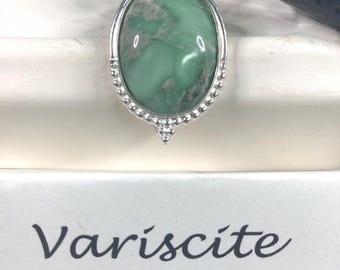 Variscite in Sterling Silver Pendant