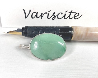 Variscite in Sterling Silver Pendant