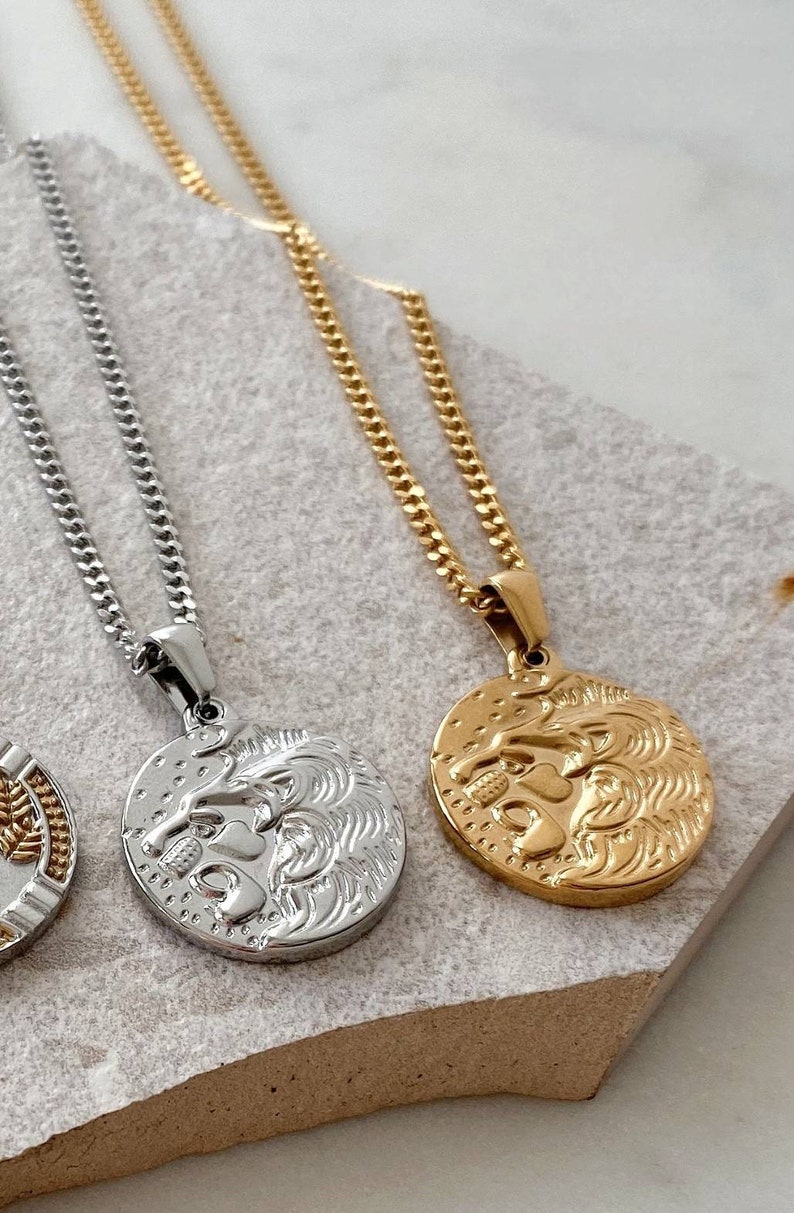 Lion of Judah Gold Plated Pendant Necklace Jewelry Gift Etsy