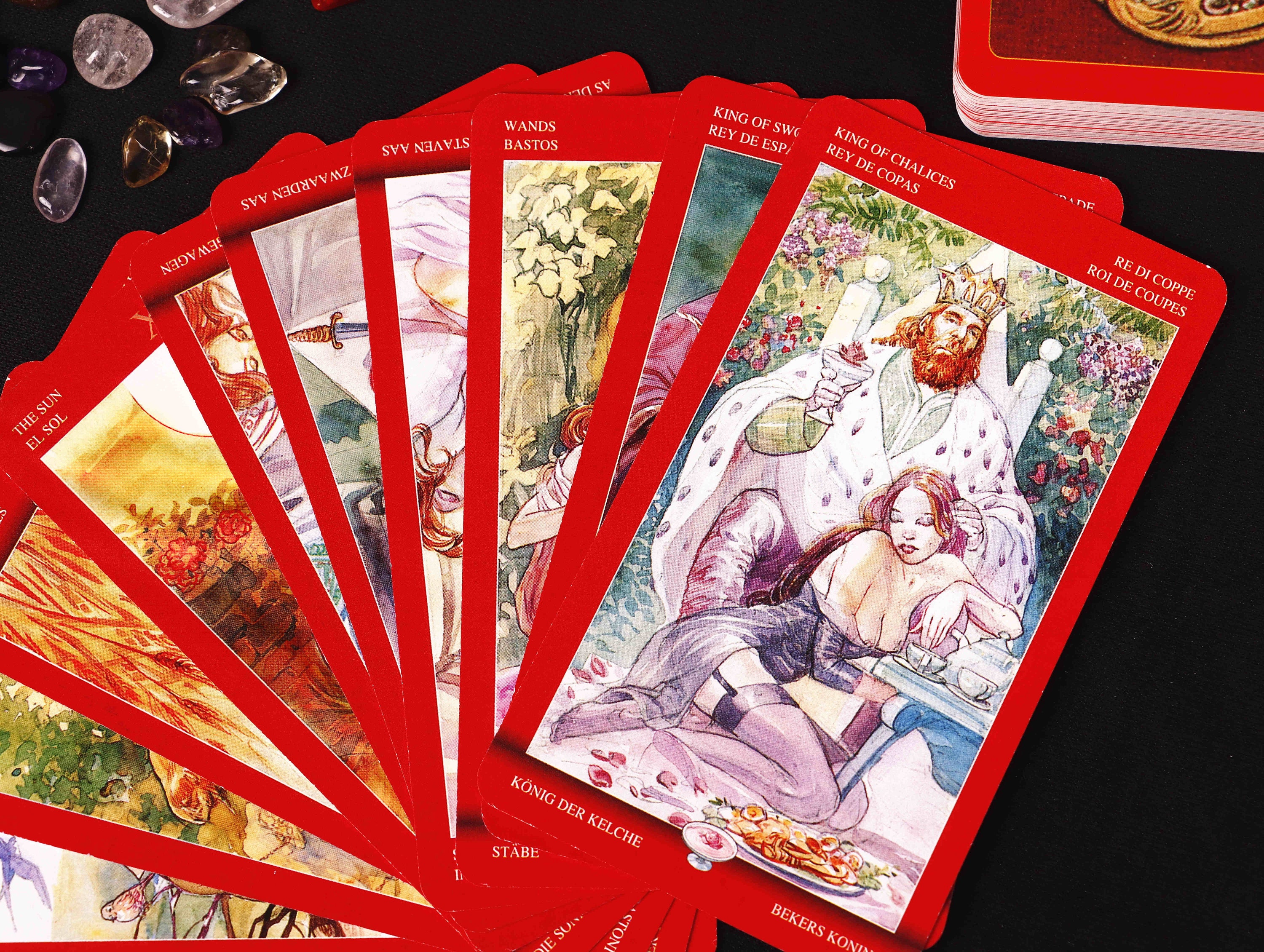 Unique Sexual Magic Tarot Deck With Book New Sexual Tarot Etsy 